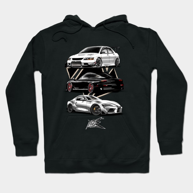 jdm collection Hoodie by naquash
